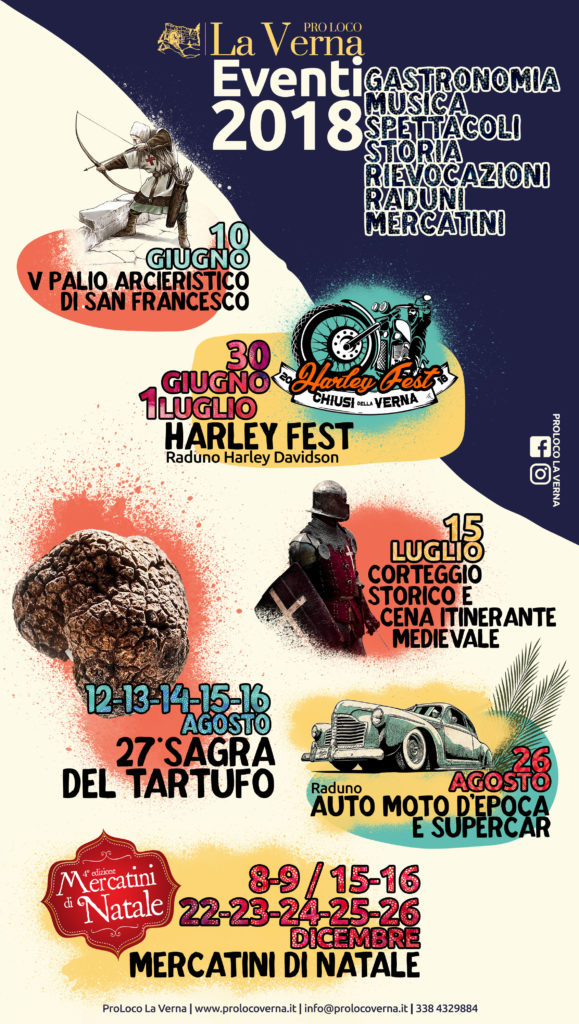 programma eventi 2018 Proloco la Verna