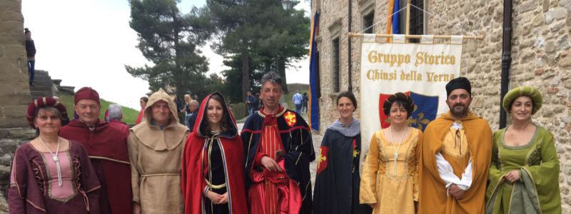 Il Gruppo Storico a San Leo (Rimini) per commemorare il passaggio di San Francesco d’Assisi