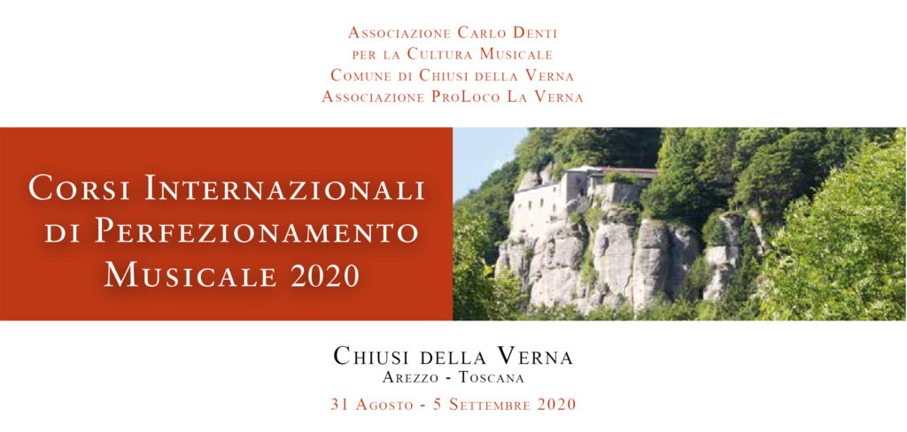corsi internazionali di perfezionamento musicale 2020 - chiusi della verna